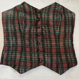 Vintage Doncaster Red Green Christmas Vest